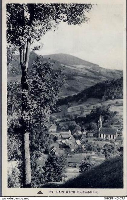 68 - Lapoutroie ( Haut-Rhin) - Village en bas d'une colline - Voyagé - Dos div