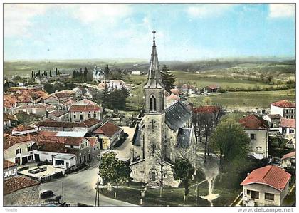 réf : T 15 - 4909 :  VUE AERIENNE DE LAROQUE TIMBAULT