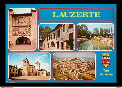 82 - Lauzerte - Multivues - Blasons - CPM - Voir Scans Recto-Verso