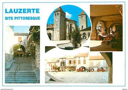 82 - Lauzerte - Multivues - Petit train touristique - Carte Neuve - CPM - Voir Scans Recto-Verso