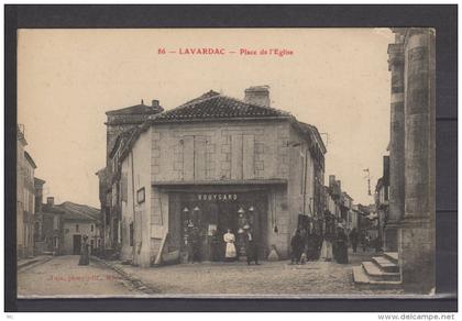 47 - Lavardac - Place de l'Eglise " Magasin Bouygard "