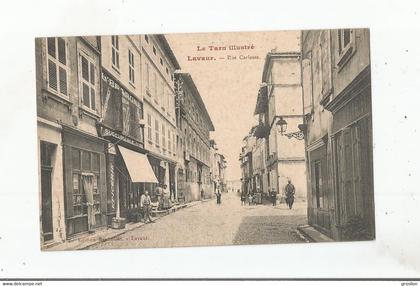 LAVAUR LE TARN ILLUSTRE RUE CARLESSE  (MAGASIN L'EPARGNE SUCCURSALE N° 263 COMMERCES ET PETITE ANIMATION)