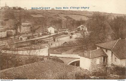 CPA FRANCE 69 "Le Bois d'Oingt, Gare bois d'Oingt Légny".