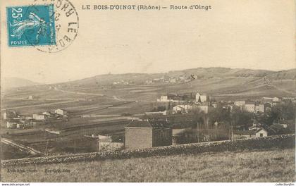 CPA FRANCE 69 " Le Bois d'Oingt, Route d'Oingt"