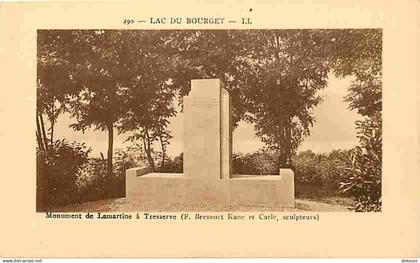 73 - Le Bourget - Lac du Bourget - Monument de Lamartine à Tresserve (F. Brevoort Kane et Carle, sculpteurs) - Carte Neu