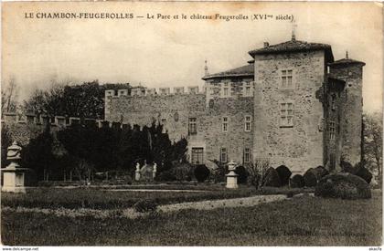 CPA Le Chambon Feugerolles- Le Parc&Chateau Feugerolles FRANCE (907040)