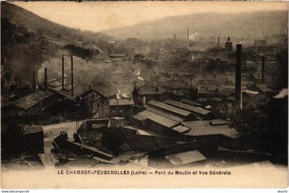 CPA Le Chambon-Feugerolles (Loire) - Pont du Moulin et Vue Générale (111183)