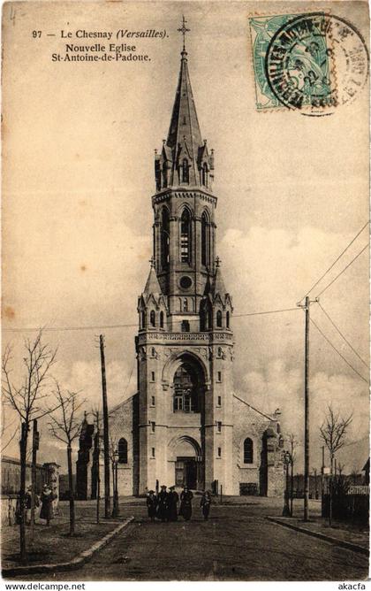 CPA LE CHESNAY Nouvelle Eglise St-Antoine-de-Padoue (1411277)