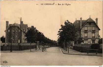 CPA LE CHESNAY Rue de l'Eglise (1412325)