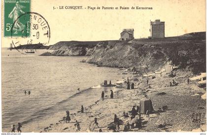 Carte POSTALE  Ancienne  de  LE CONQUET - Plage de Porstrez ...