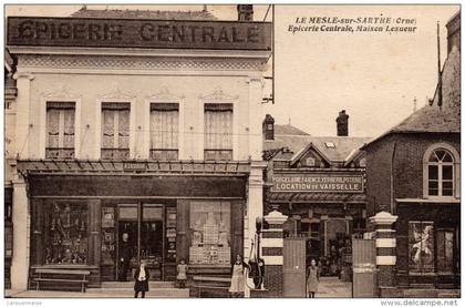 61 - LE MELE SUR SARTHE  Epicerie Centrale - Maison Lesueur (orthographié Le Mesle)