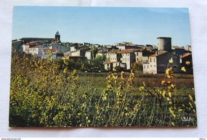 J455, Cpm 1976, le Muy, son église et la tour de Charles Quint, Var 83