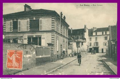 * LE PECQ - Rue Carnot - Animée - Edit. COUREAU - 1910