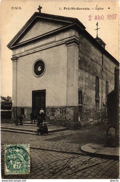 CPA LE PRE-SAINT-GERVAIS Eglise (1352927)