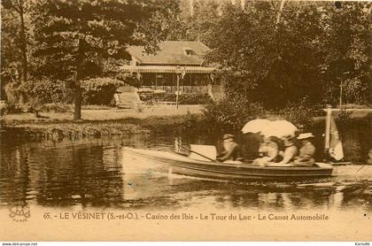 le vésinet * le casino des ibis * le tour du lac * le canot automobile