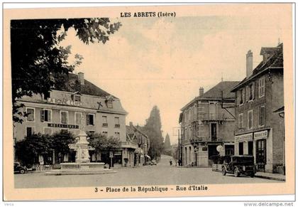 Carte Postale Ancienne de LES ABRETS