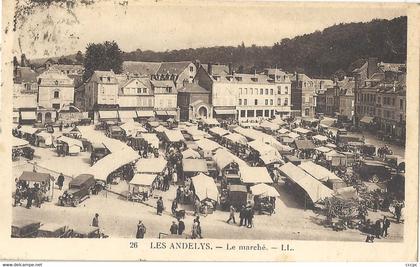 CPA Les Andelys Le Marché