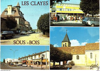 Carte   POSTALE  Ancienne de Les CLAYES sous BOIS