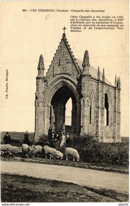 CPA AK Les HERBIERS - Chapelle des Alouettes (636999)