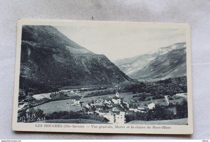 les Houches, vue générale, Merlet et la chaine du Mont Blanc, Haute Savoie 74