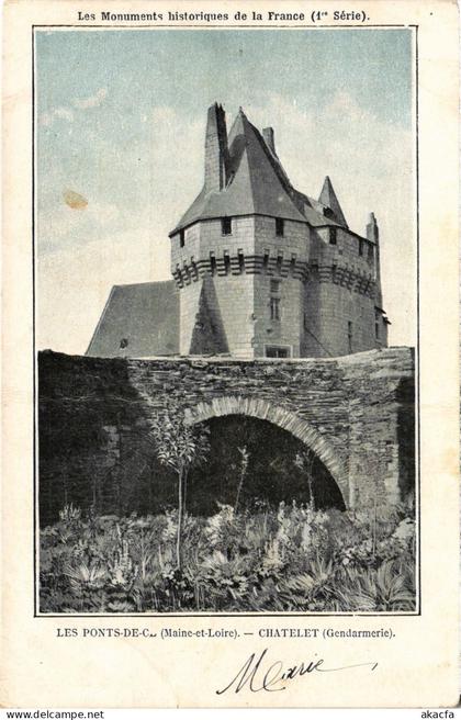 CPA les Ponts-de-Cé Chatelet Gendarmerie (1180930)