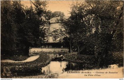 CPA LESIGNY Chateau de Romaine - Piece d'Eau (1350664)