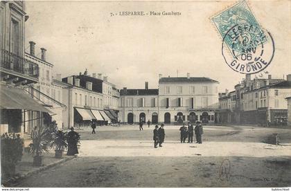 CPA 33 Gironde Lesparre Medoc Place Gambetta