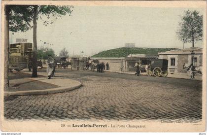 CPA LEVALLOIS-PERRET La Porte Champerret (806828)