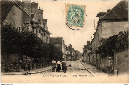 CPA LIGNY-le-CHATEL - Rue Maison - Dieu (357792)