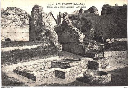 Carte POSTALE  Ancienne  de   LILLEBONNE - Ruines du théatre Romain