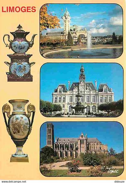 87 - Limoges - Multivues - Porcelaine de Limoges - CPM - Voir Scans Recto-Verso