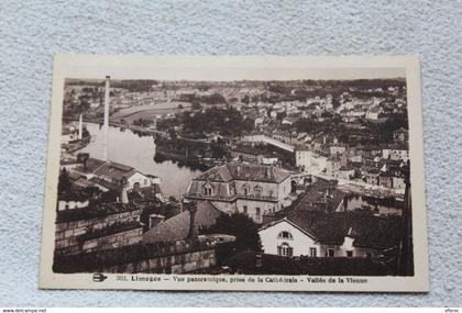 B304, Limoges, vue panoramique prise de la cathédrale, vallée de la Vienne, Haute Vienne 87