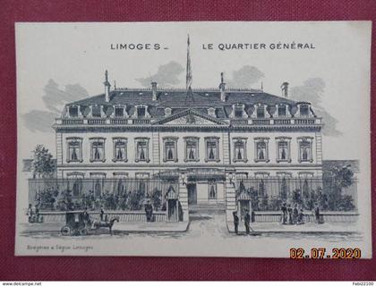 CPA - Limoges - Le Quartier Général