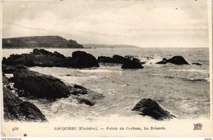 CPA Locquirec - Pointe du Corbeau - Les Brisants (1033308)