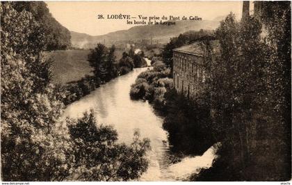 CPA Lodéve Pont de Celles Bords de la Lergue (984392)