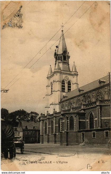 CPA AK LOMME-lez-Lille - L'Église (513396)