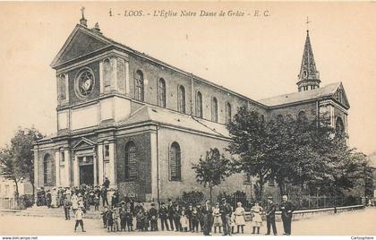 CPA 59 Nord > Loos les Lille l'Eglise Notre Dame de Grâce