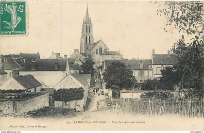 CPA 77 Seine et Marne Lorrez le Bocage Preaux vue des anciens fossés