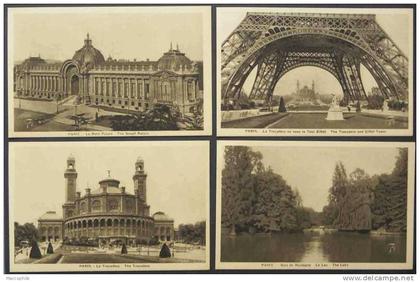 PARIS - LECONTE / LOT DE 7 CARTES POSTALES (ref CP42)