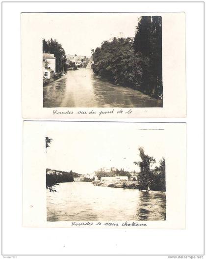 2 CARTES PHOTOS - LOURDES -