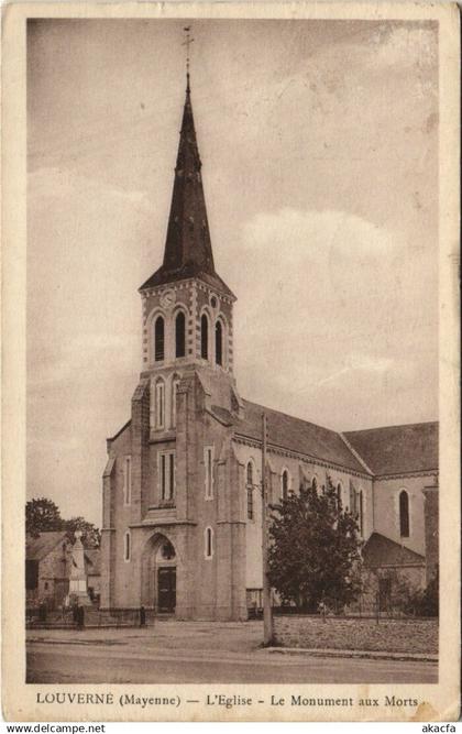 CPA Louverne - L'Eglise - Le Monument aux Morts (123488)