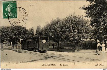 CPA AK LUC-sur-MER Le Train TRAM VAPEUR  (977285)