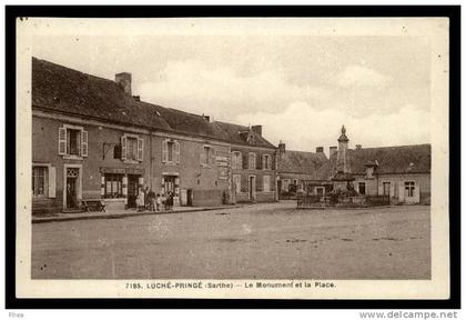 72 Luché-Pringé monument aux morts hotel sépia D72D C72175C RH072652