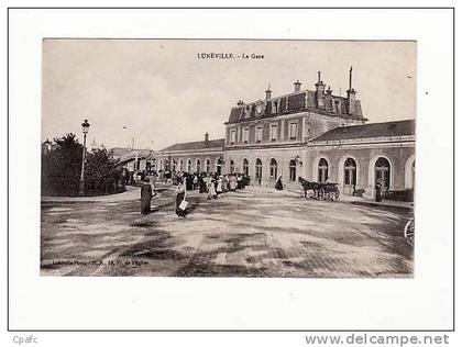 carte 1915 LUNEVILLE / LA GARE