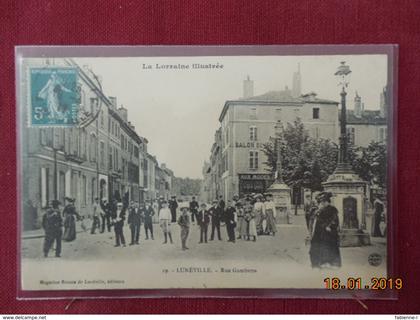 CPA - Lunéville - Rue Gambetta