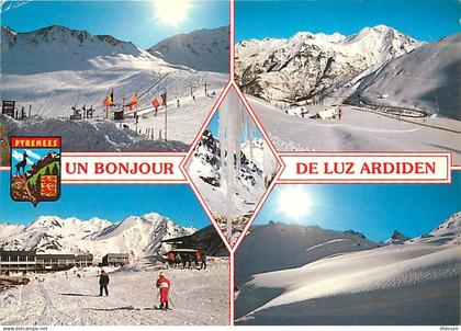 65 - Luz Saint Sauveur - Luz Ardiden - Multivues - Blasons - Hiver - Neige - CPM - Voir Scans Recto-Verso