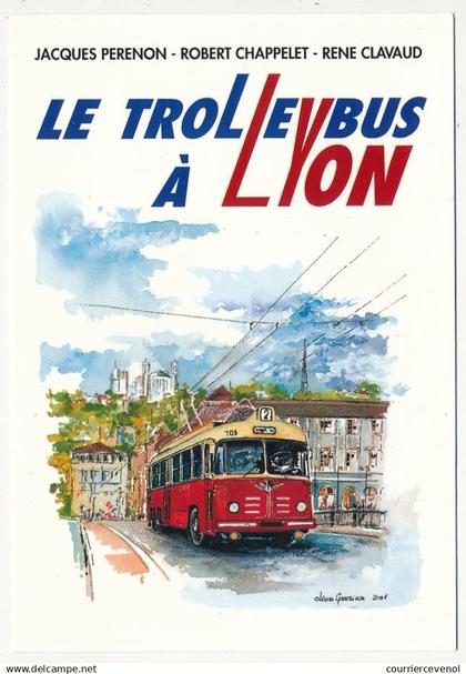 6 CPM - LYON (Rhône) - Le Trolleybus à Lyon - Trolleybus Cristalis ETB12 - VA3B2 au dépot d'Alsace - etc...