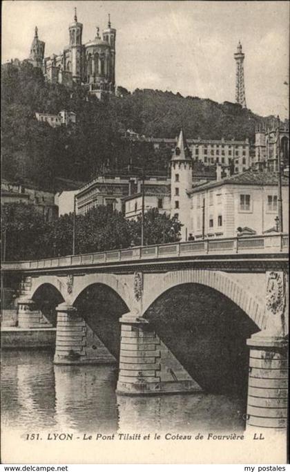 61100712 Lyon France le Pont Tilsitt Coteau de Fourviere / Lyon /Arrond. de Lyon