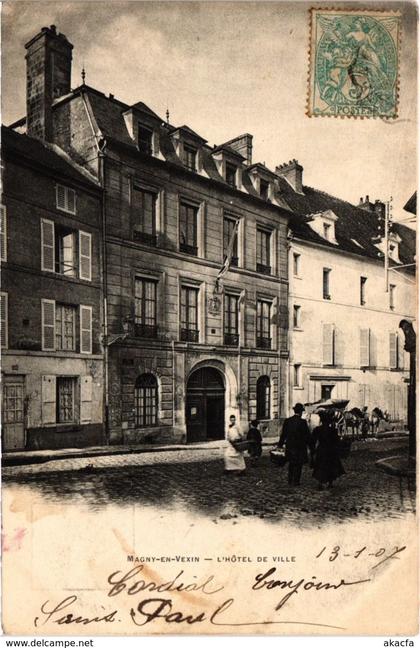 CPA MAGNY-en-VEXIN - L'Hotel de Ville (106996)