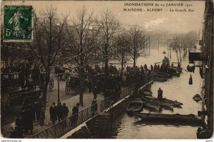 CPA ALFORT - Maisons - La Grande Rue - Inondations du Janvier (62967)